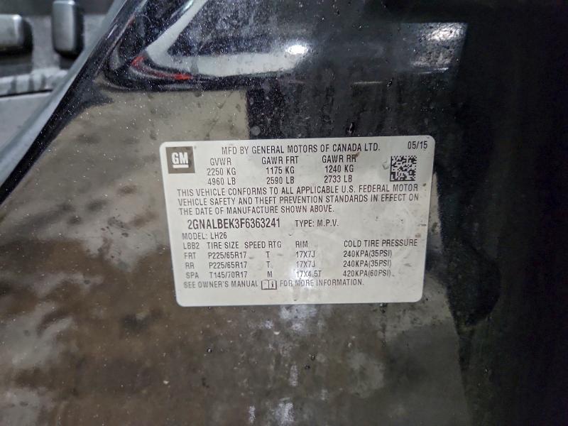 2015 CHEVROLET EQUINOX LT #3311473281