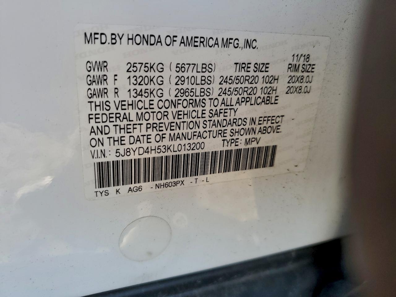 ACURA MDX TECHNOLOGY