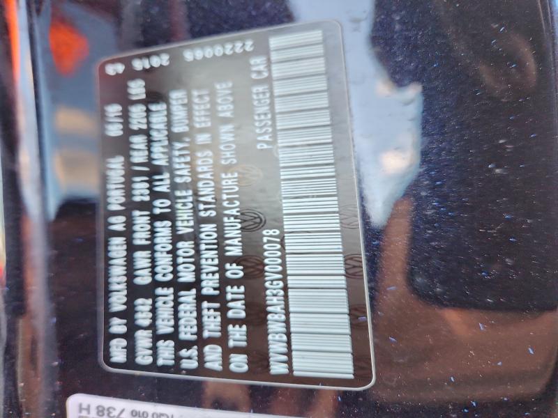 2016 VOLKSWAGEN EOS KOMFOR #3316715532