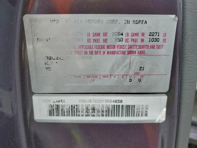 2000 KIA SPORTAGE #3301819428