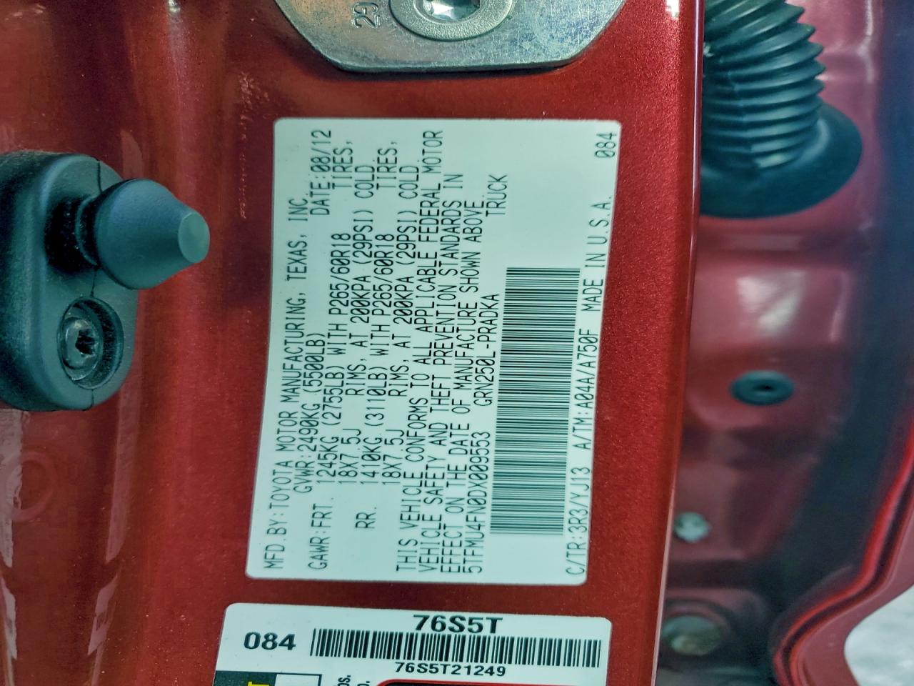 TOYOTA TACOMA DOUBLE CAB LONG BED