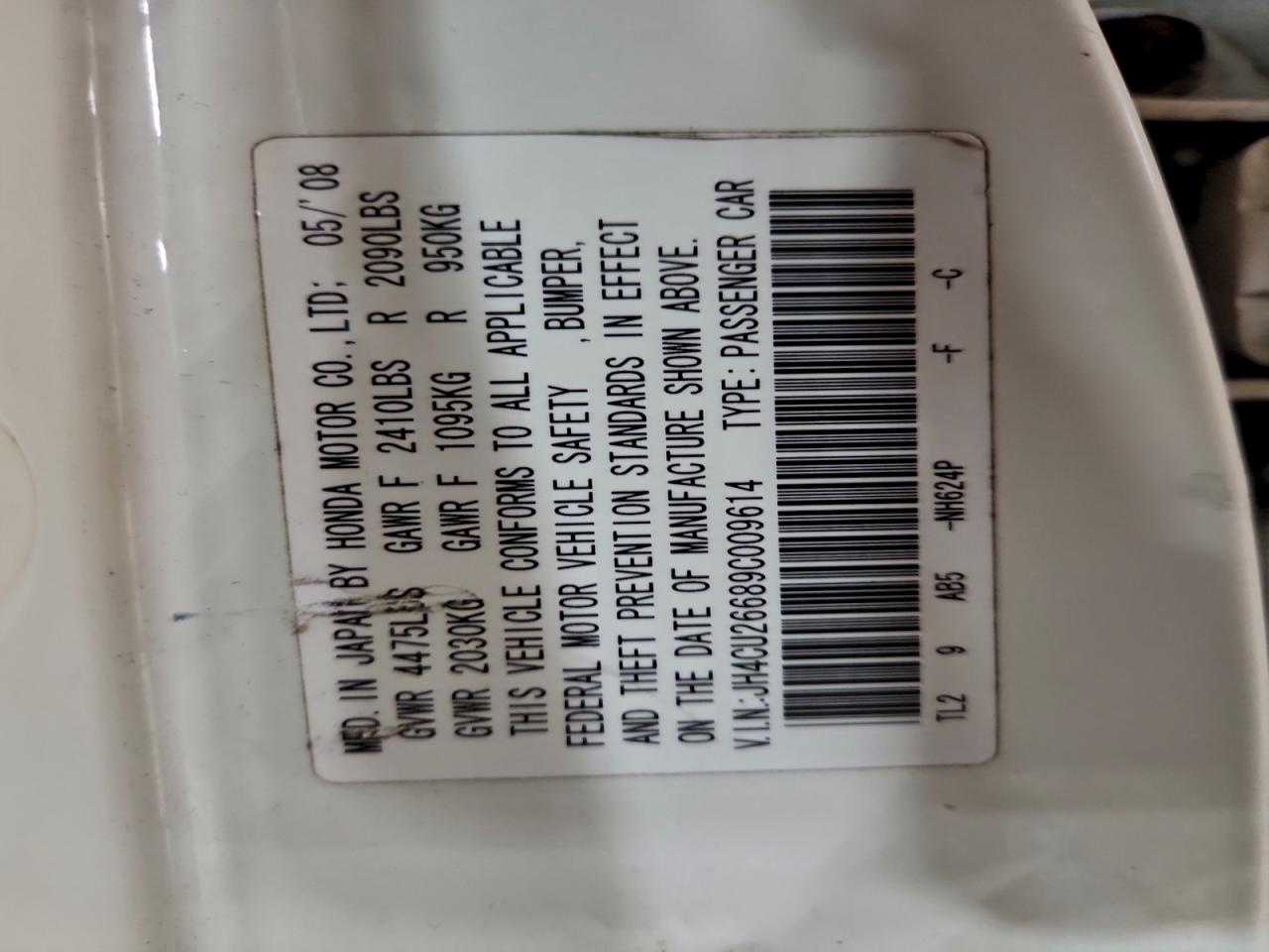 Lot #3304589435 2009 ACURA TSX