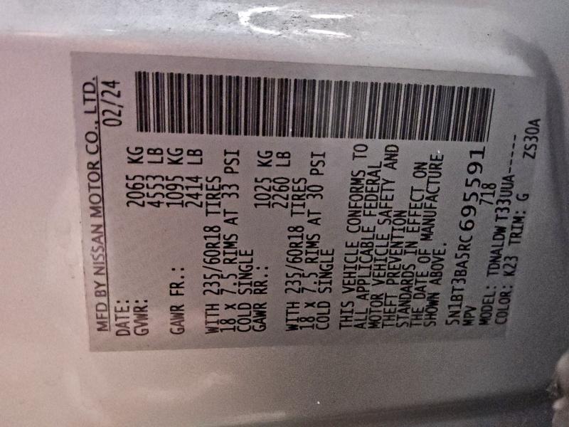 2024 NISSAN ROGUE SV #3304637966