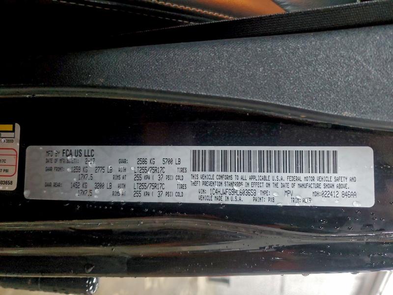 2017 JEEP WRANGLER U #3308324209