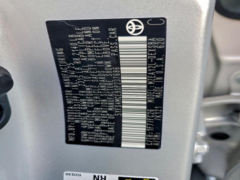 2025 TOYOTA COROLLA SE #3304515502