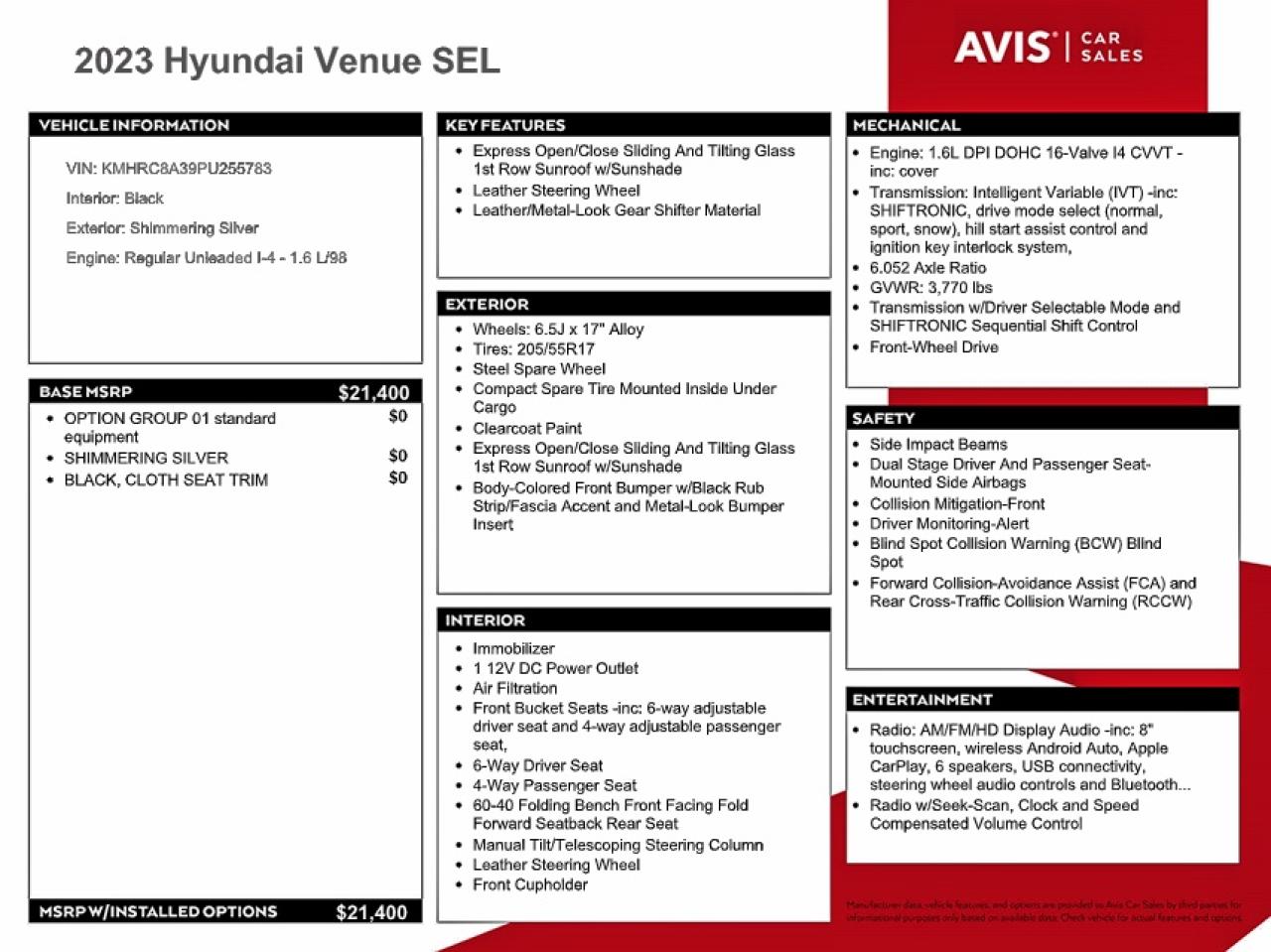 HYUNDAI VENUE SEL