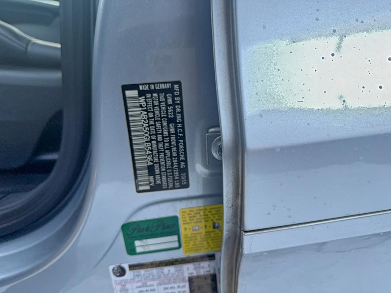 Lot #3317895908 2016 PORSCHE MACAN S