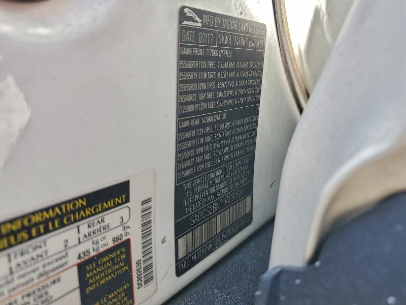 2017 JAGUAR F-PACE #3304567435