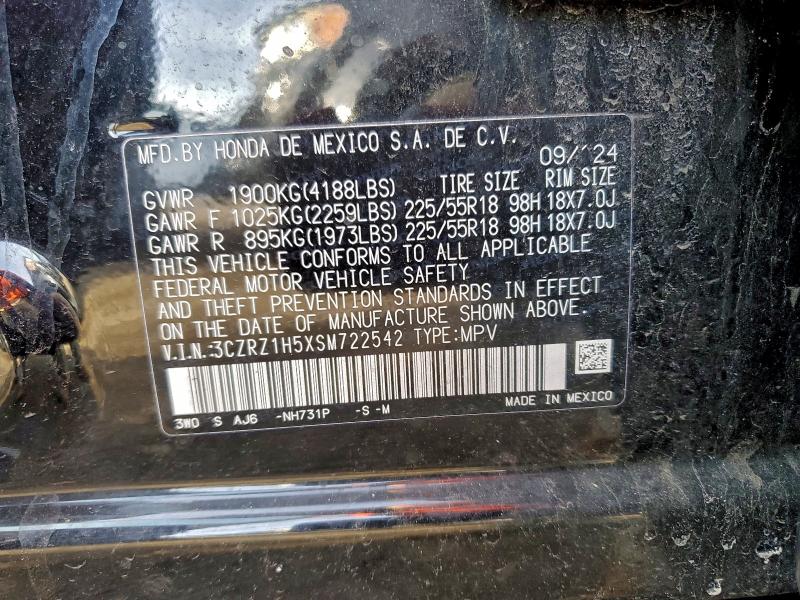 2025 HONDA HR-V SPORT #3309468581