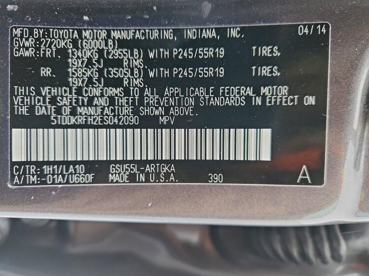 TOYOTA HIGHLANDER LIMITED