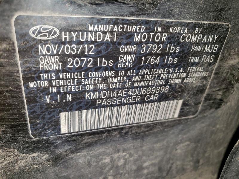 2013 HYUNDAI ELANTRA GL #3305367319