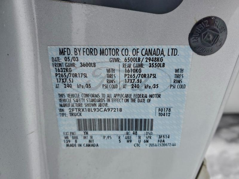 2003 FORD F150 #3315703717