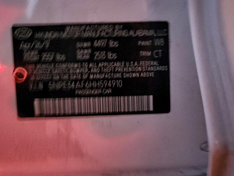 2017 HYUNDAI SONATA SPO #3317995921