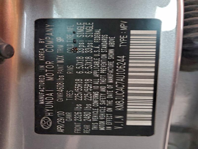 2010 HYUNDAI TUCSON GLS #3315586776