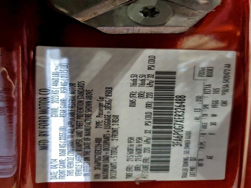 2014 FORD FUSION S #3302699085