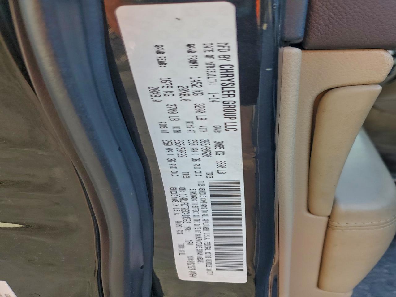 Lot #3310343988 2014 JEEP GRAND CHER