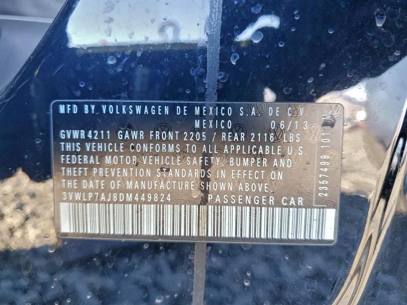 2013 VOLKSWAGEN JETTA SEL #3317811070