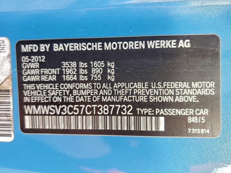 2012 MINI COOPER S #3301832349