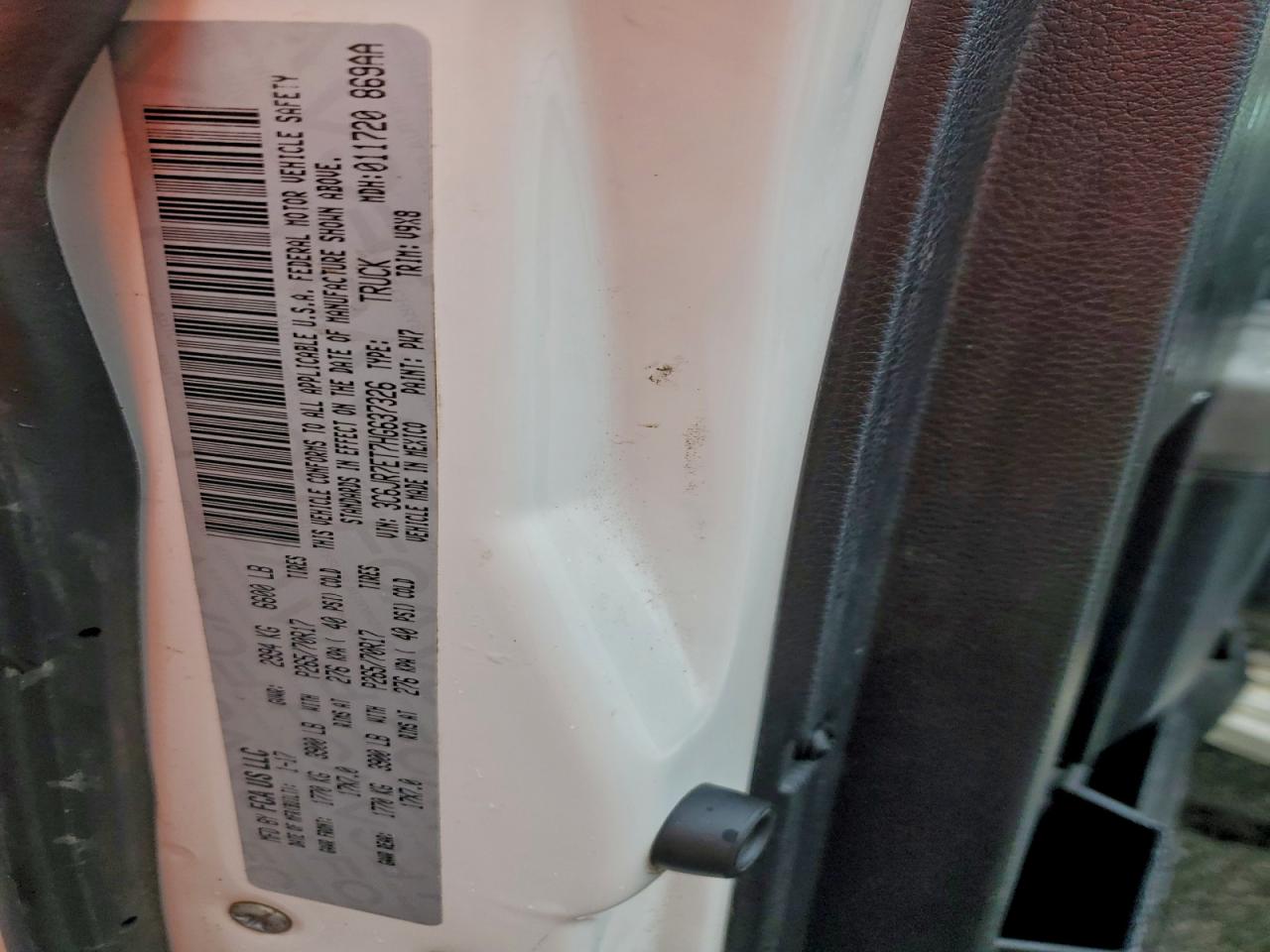 Lot #3316003092 2017 RAM 1500 SLT