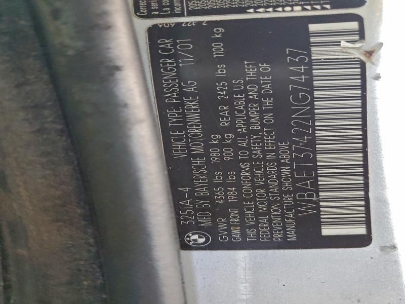 2002 BMW 325 I #3305285425