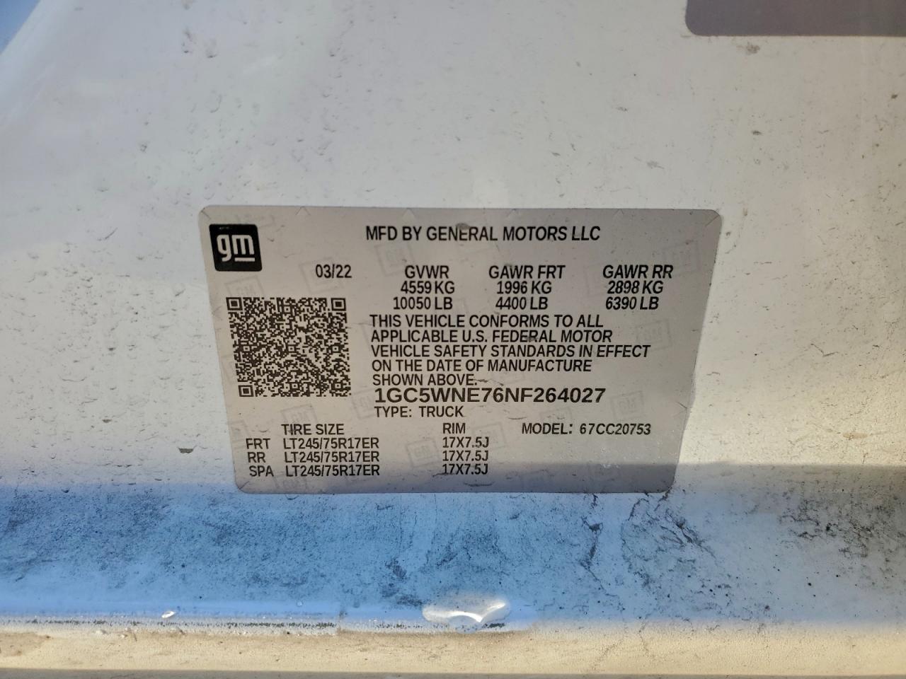 Lot #3316816401 2022 CHEVROLET SILVERADO