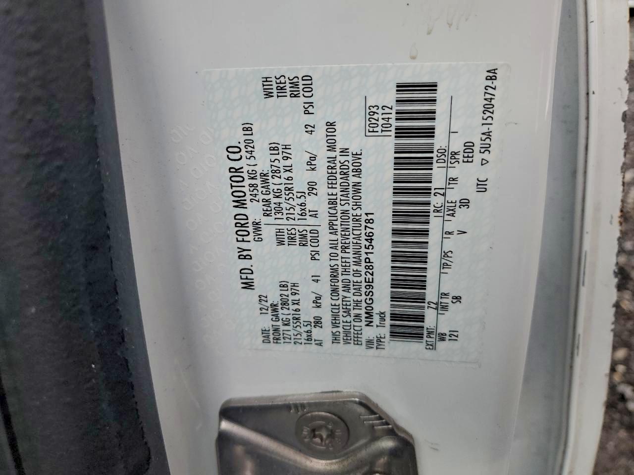 Lot #3304516509 2023 FORD TRANSIT CO