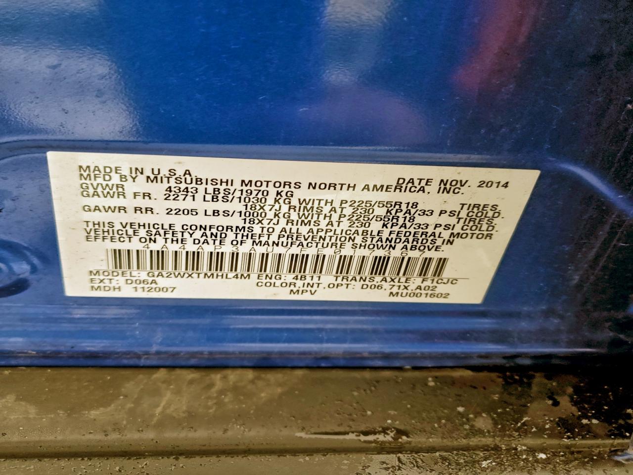 MITSUBISHI OUTLANDER ES