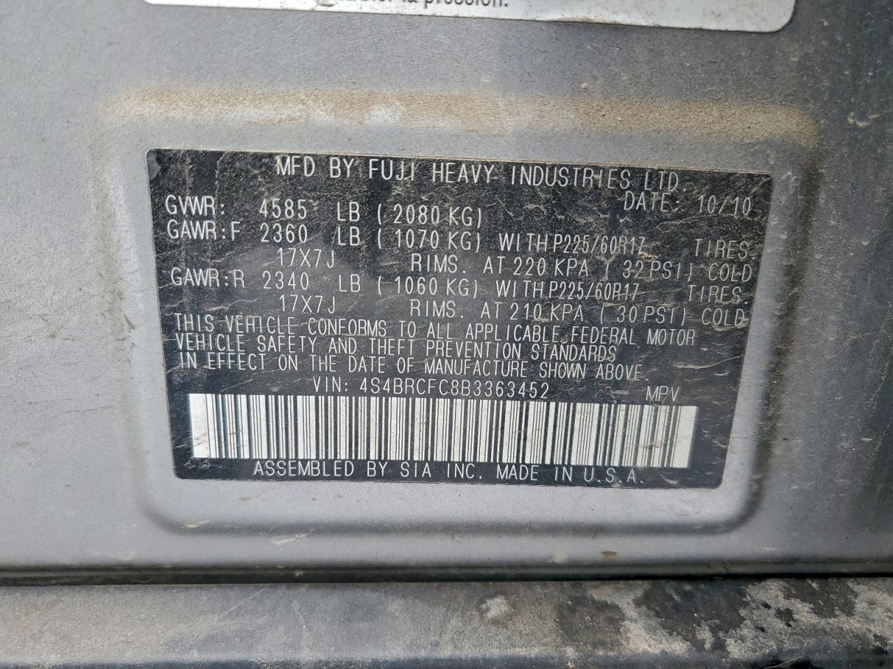 SUBARU LEGACY 2.5I PREMIUM