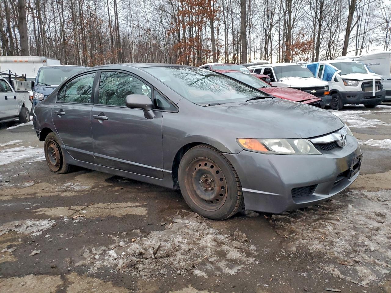 Lot #3312393118 2009 HONDA CIVIC LX