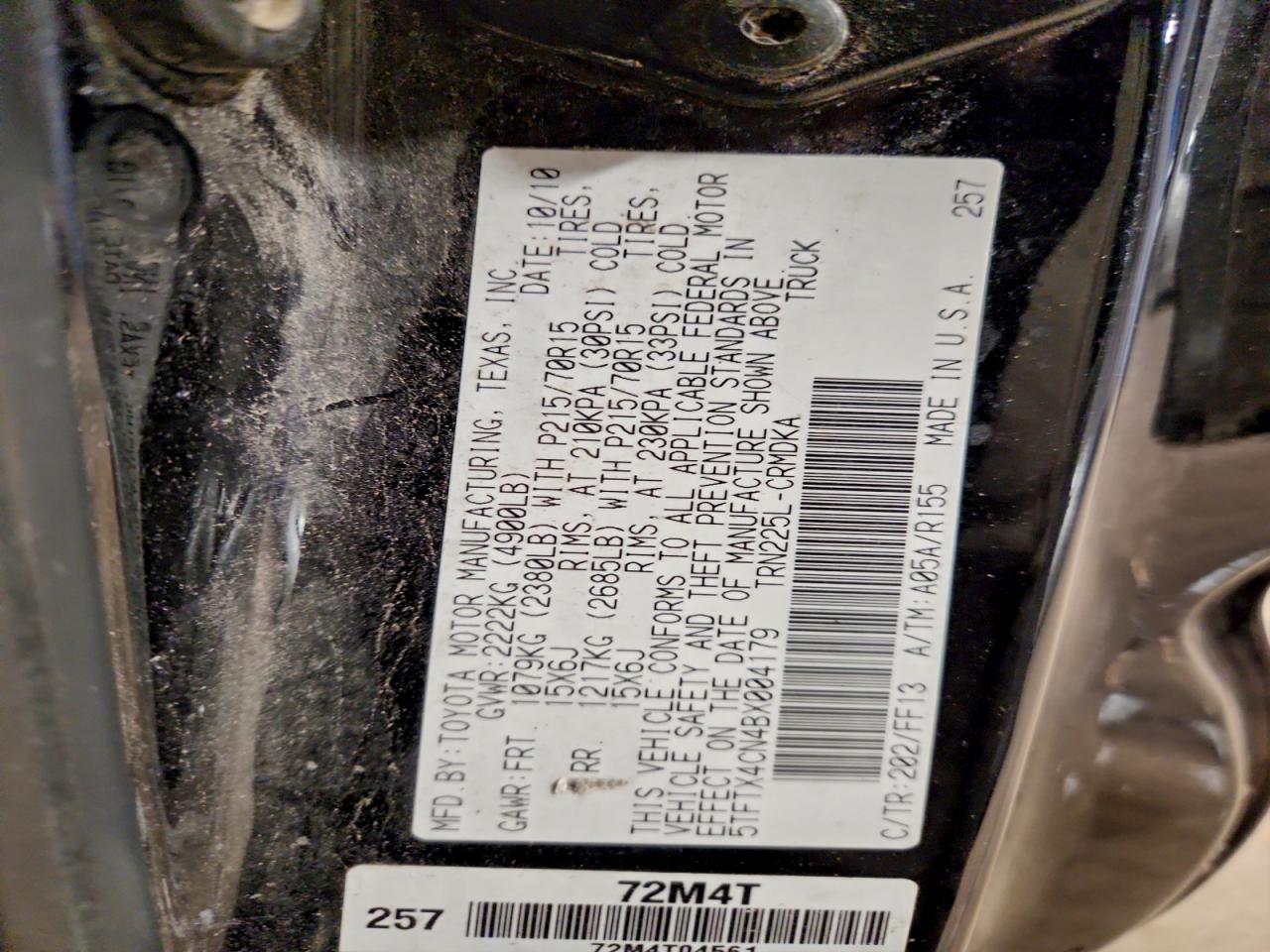 TOYOTA TACOMA ACCESS CAB