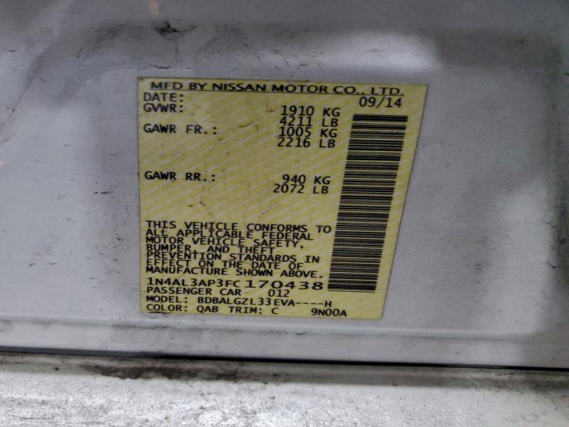 2015 NISSAN ALTIMA 2.5 #3316978151