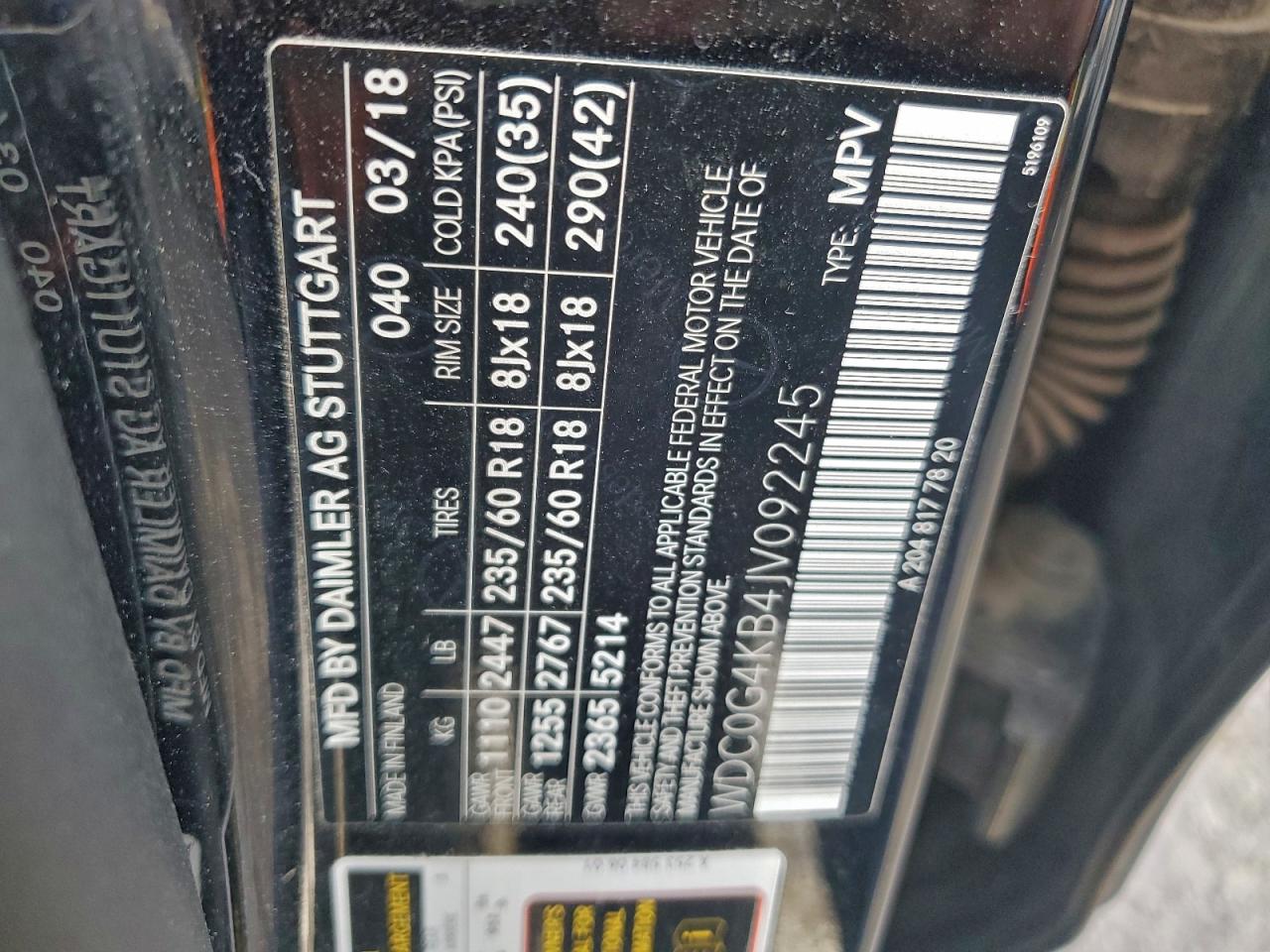 MERCEDES-BENZ GLC-CLASS 300 4MATIC