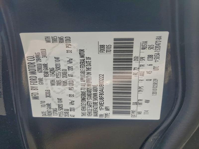 2010 FORD EXPLORER L #3304023606