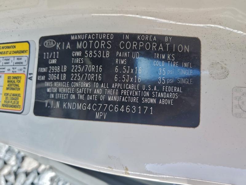 2012 KIA SEDONA LX #3304001684