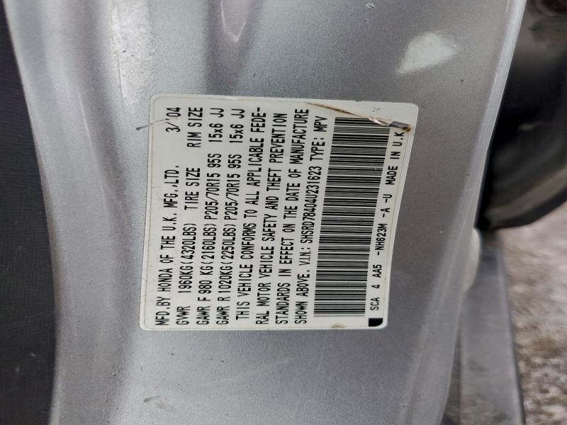 2004 HONDA CR-V #3305302330