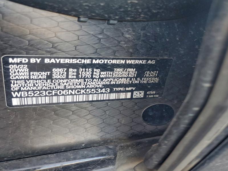 2022 BMW IX XDRIVE5 #3311826224