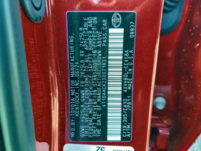 2025 TOYOTA CAMRY XSE #3312280779