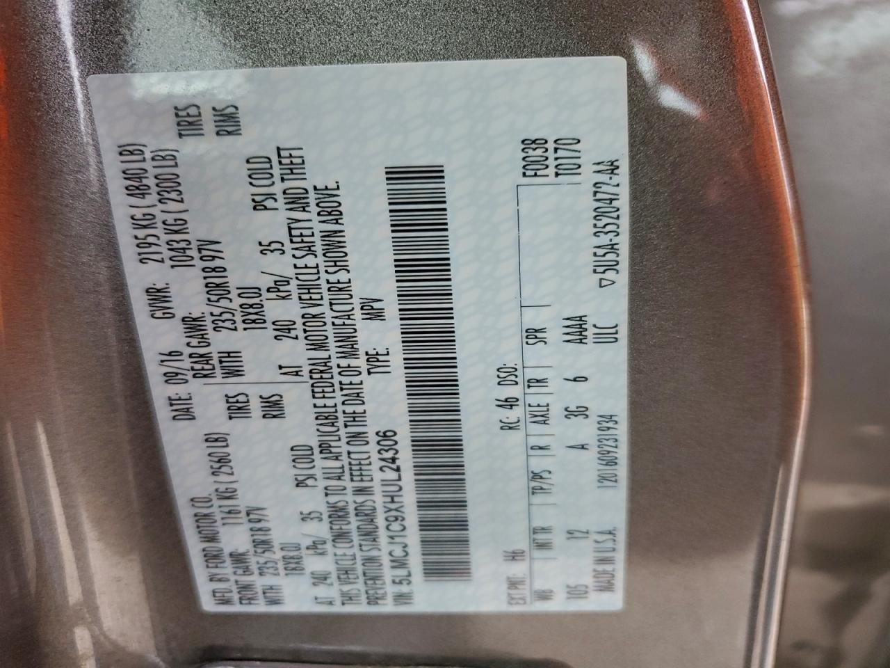 LINCOLN MKC PREMIERE