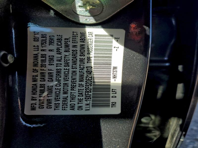 2013 HONDA CIVIC LX #3304545439