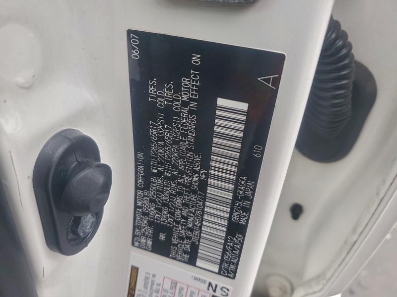 2007 TOYOTA 4RUNNER SR #3308324255