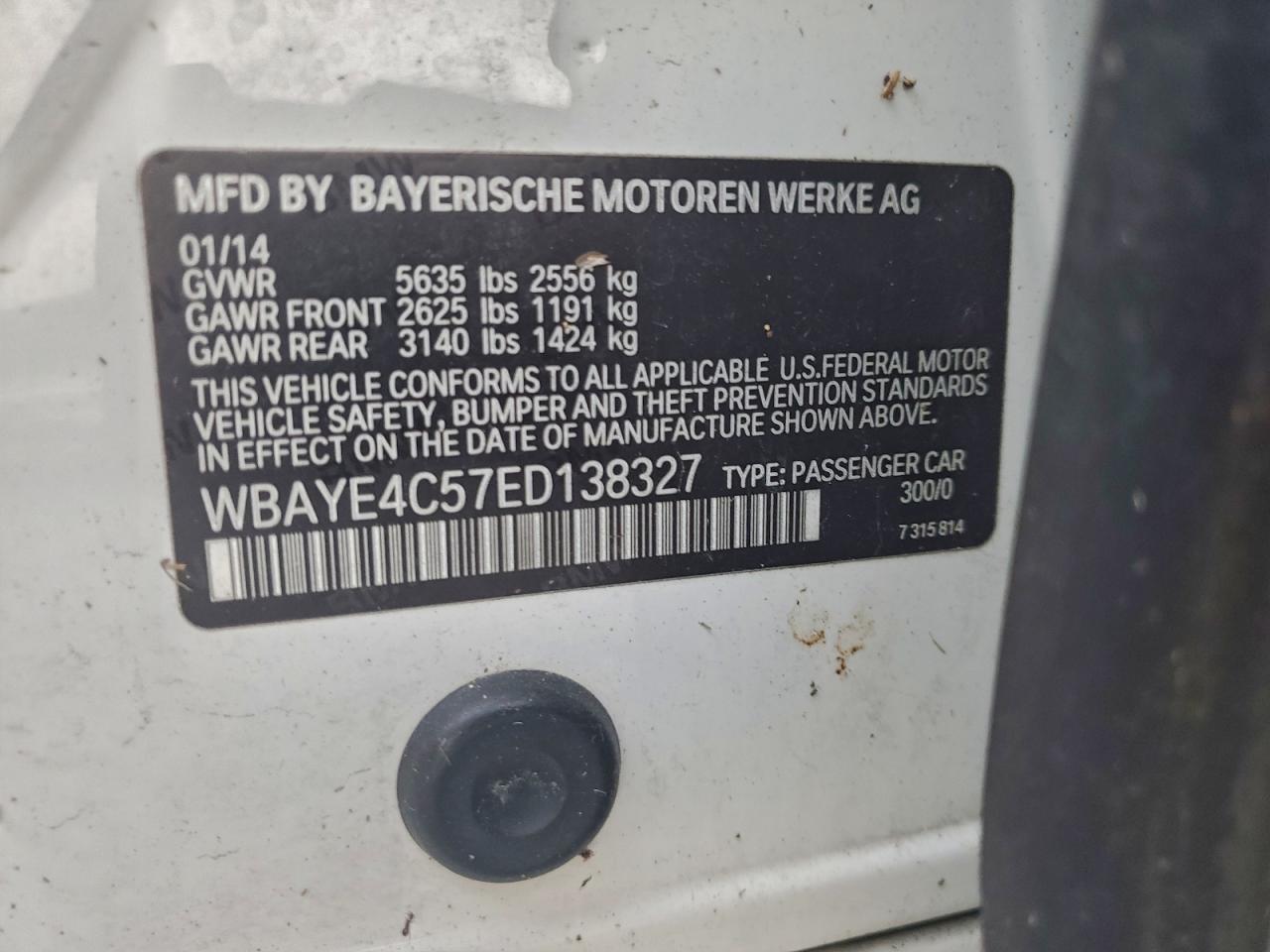 Lot #3312273781 2014 BMW 740 LI