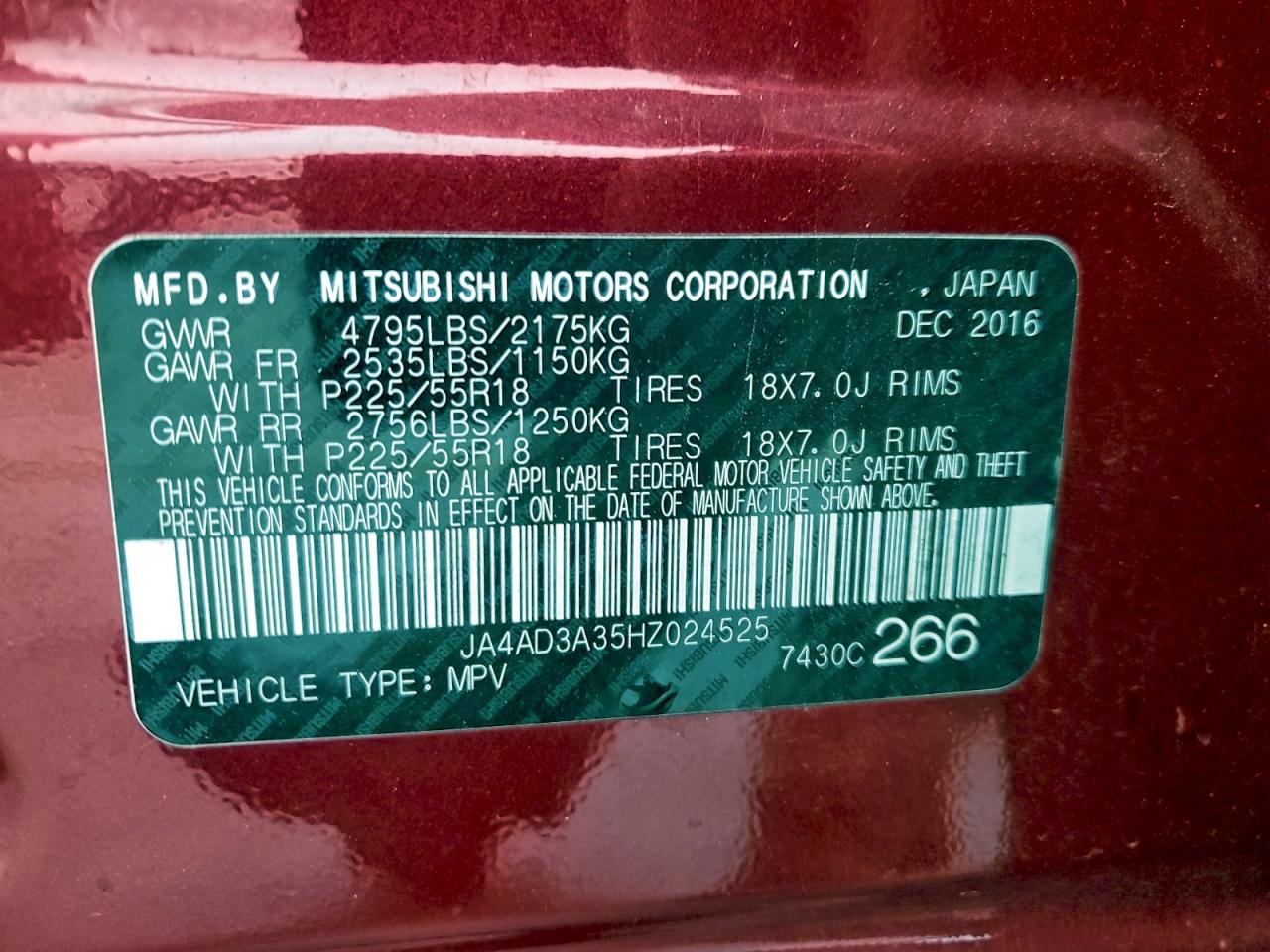 MITSUBISHI OUTLANDER SE