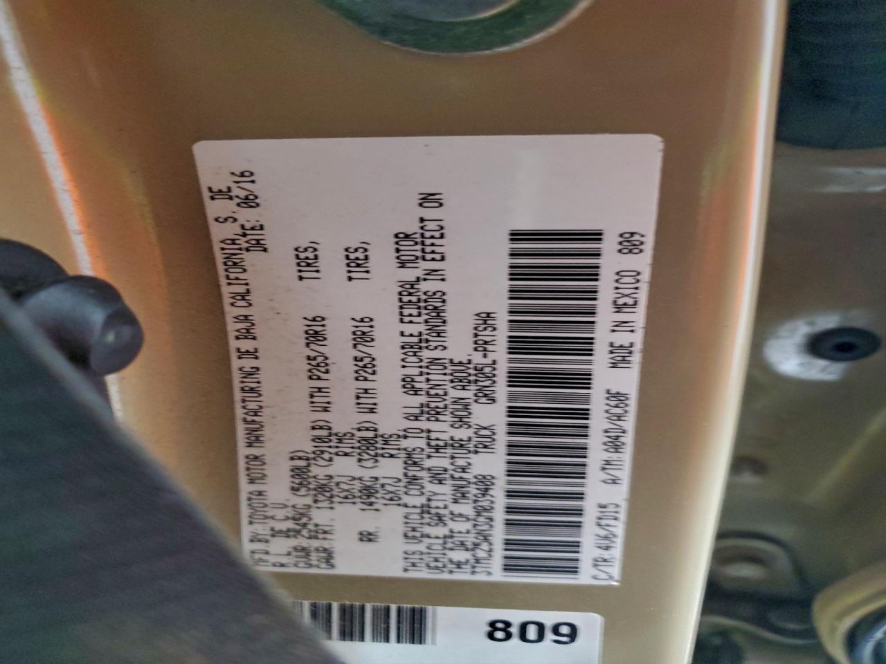 TOYOTA TACOMA DOUBLE CAB