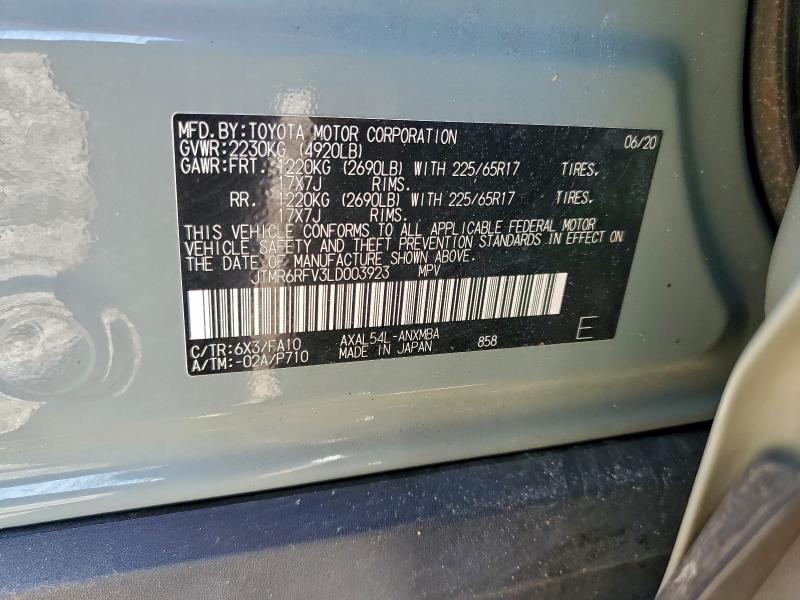 2020 TOYOTA RAV4 XLE #3318022367