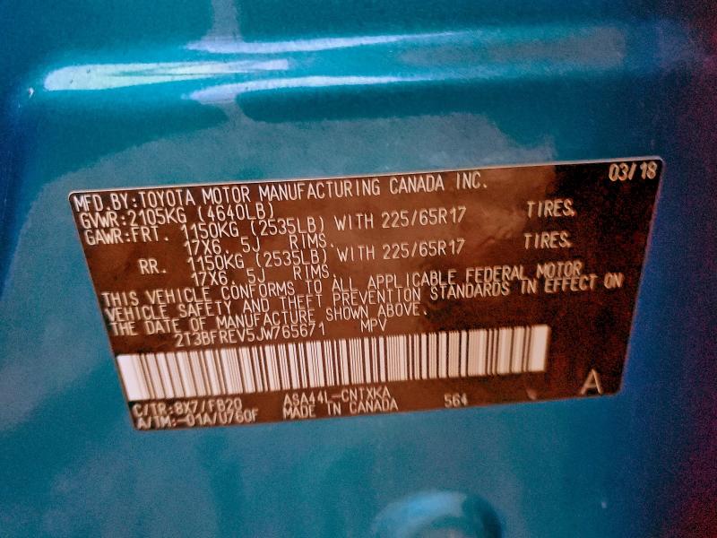 2018 TOYOTA RAV4 LE #3310483095