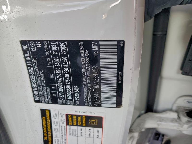 2021 MERCEDES-BENZ GLE 350 4M #3301892537