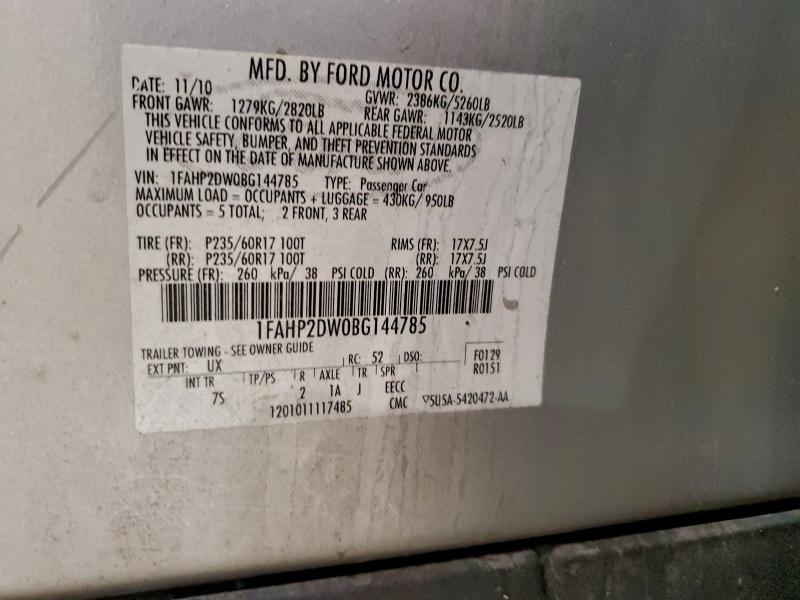 2011 FORD TAURUS SE #3302909050