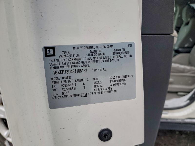 2009 GMC ACADIA SLE #3302647091