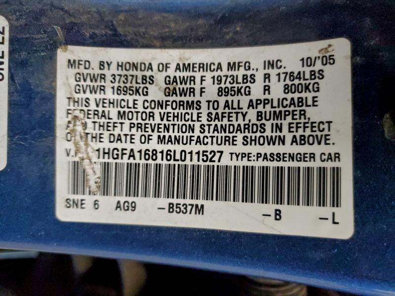 2006 HONDA CIVIC EX #3305662727