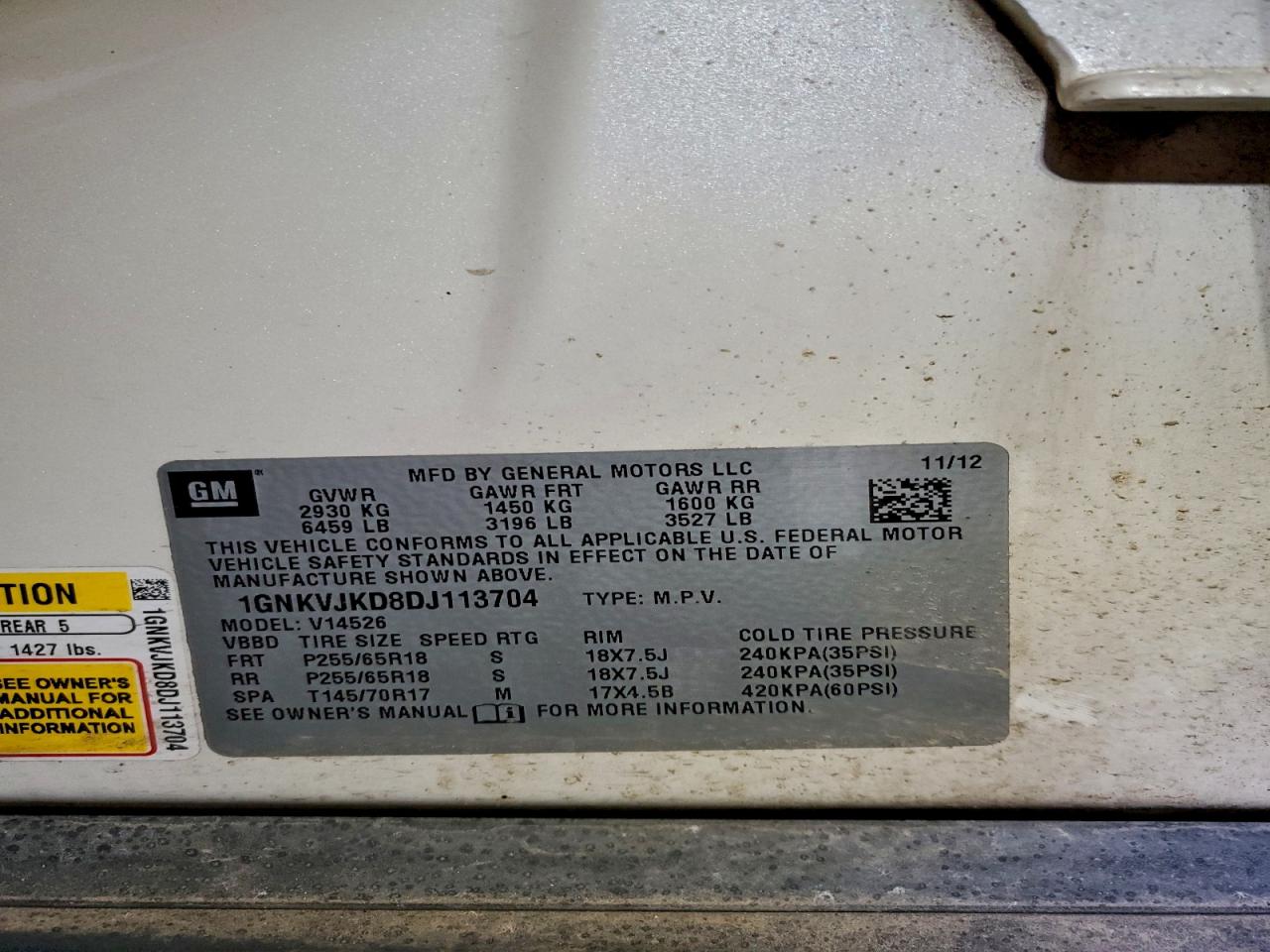 CHEVROLET TRAVERSE LT